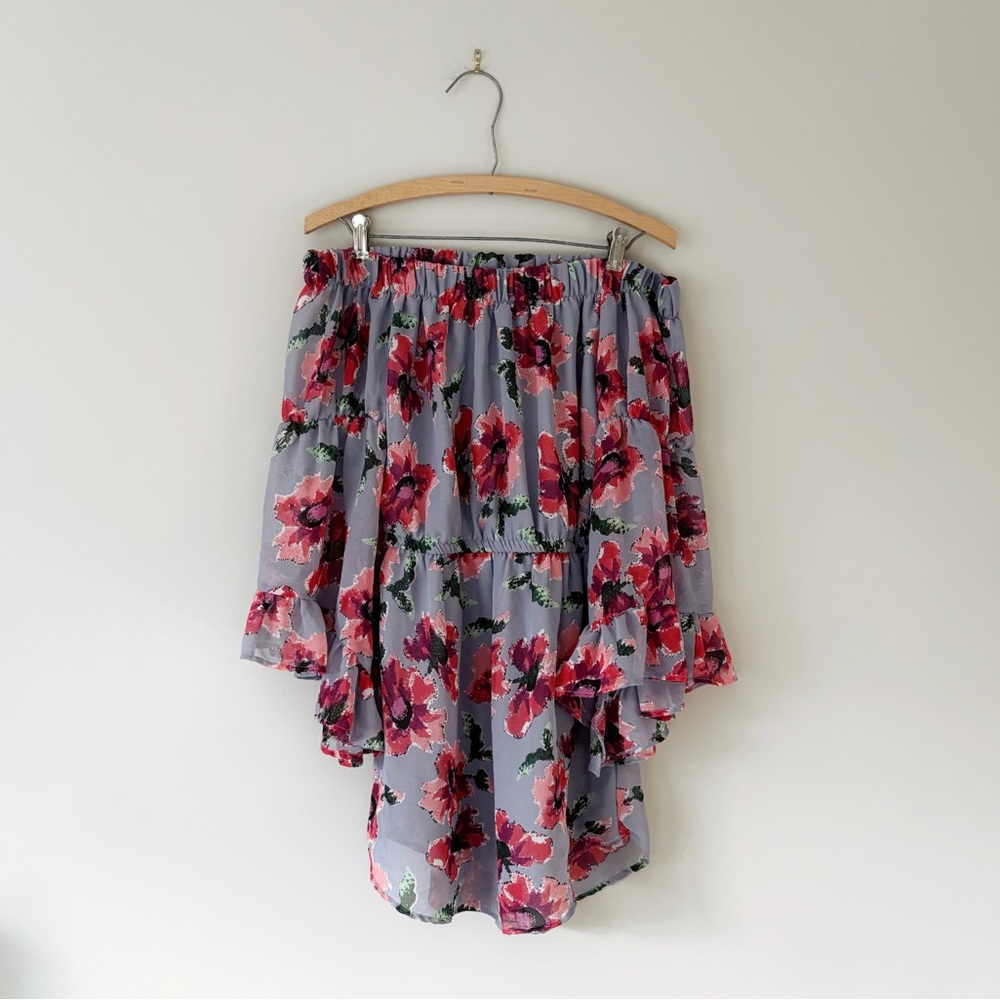 Blush Floral Petal Print Dress